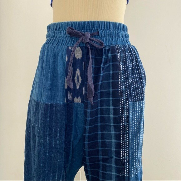 Elizabeth and James Indigo Patchwork Pants Size S… - image 10