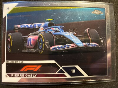 2023 TOPPS Chrome Formula 1 Racing Cards 54 Pierre Gasly (BWT Alpine)