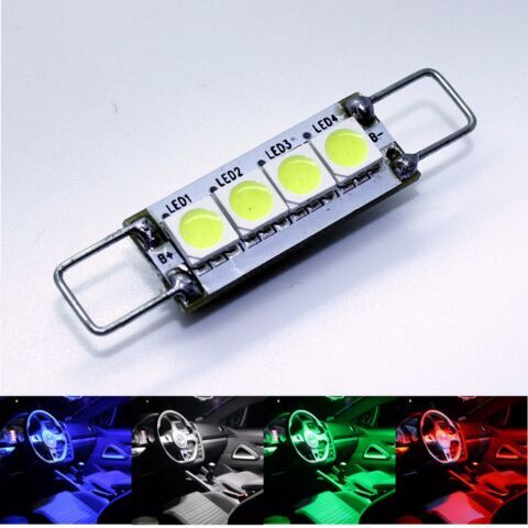 Gancho Iluminación Puerta Festoon Rigid Loop LED Blanco Apto para Chrysler 300C - Imagen 6 de 6