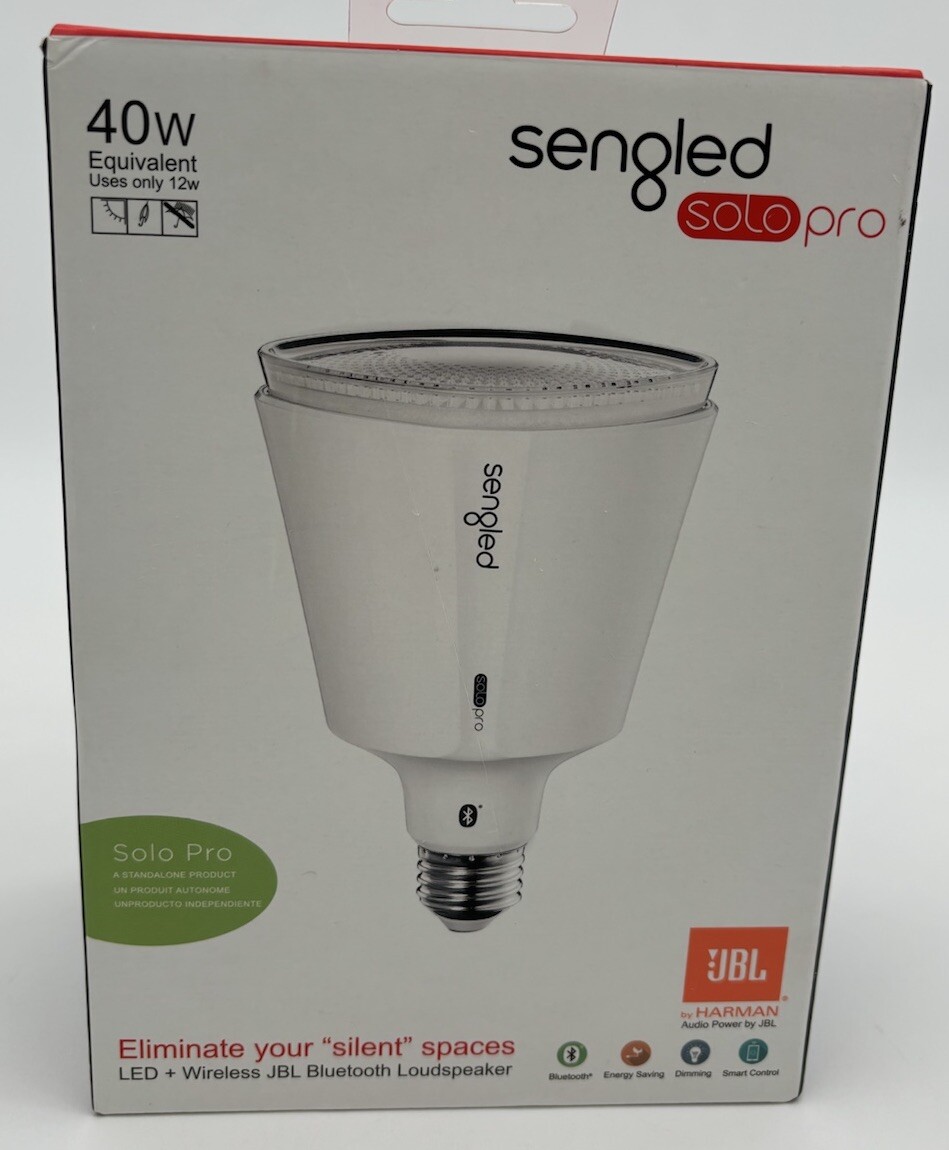 Sengled Solo Pro Smart LED Bulb Dimmable with JBL Bluetooth