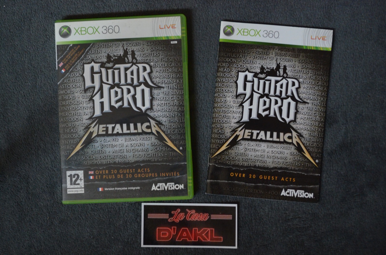 Guitar Hero Metallica complet sur XBOX 360 - FR TTBE