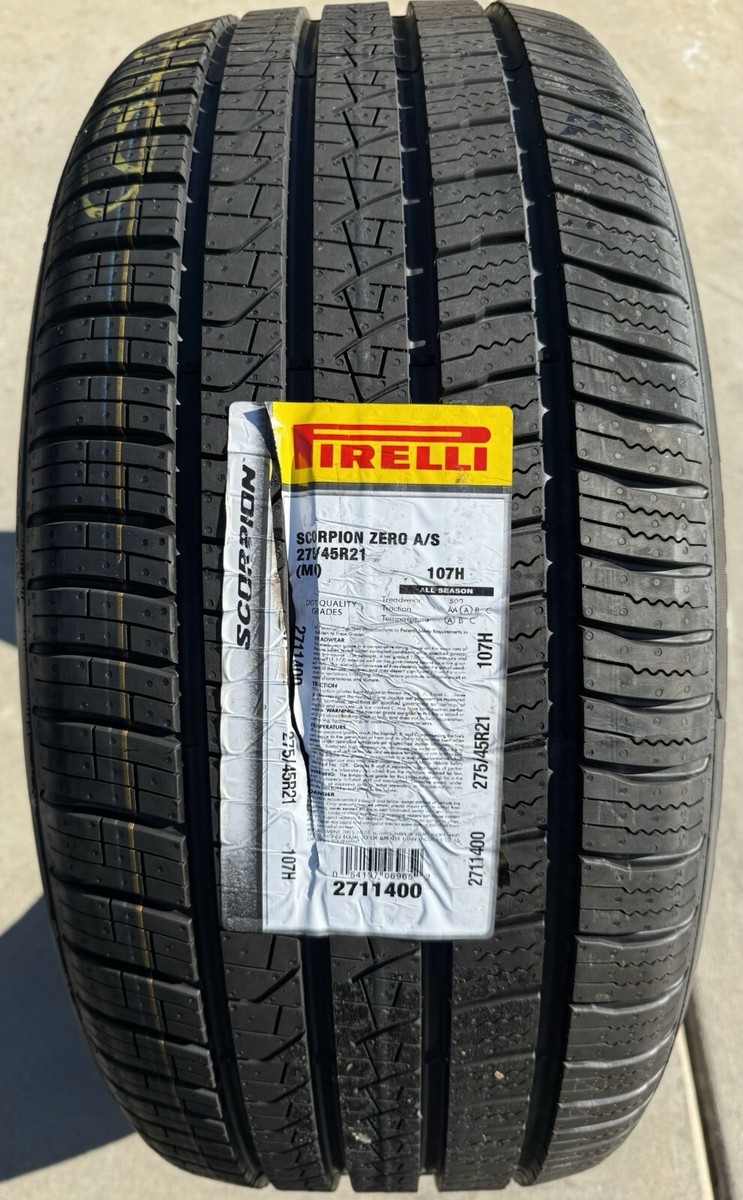 TWO BRAND NEW 275/45R21 107H Pirelli Scorpion Zero MO Mercedes All