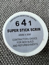 641 Super Stick Scrim Tape Plasterboard Joint Tape 48mm x 90M x1 + Extra Spare
