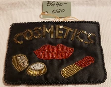 BAG - Gold Leaf Company vintage beaded small cosmetic bag