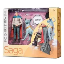 Saga The Will and Lying Cat Action Figures 2-Pack Skybound McFarlane Toys Sealed