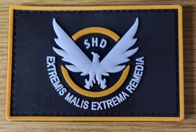 The Division SHD Rectangle PVC Patch 3 1/2 inches w/hook & loop attachment