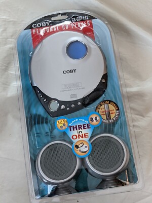 COBY Persönlicher CD-Player Kopfhörer Mini Lautsprecher CX-CD1112 NEU