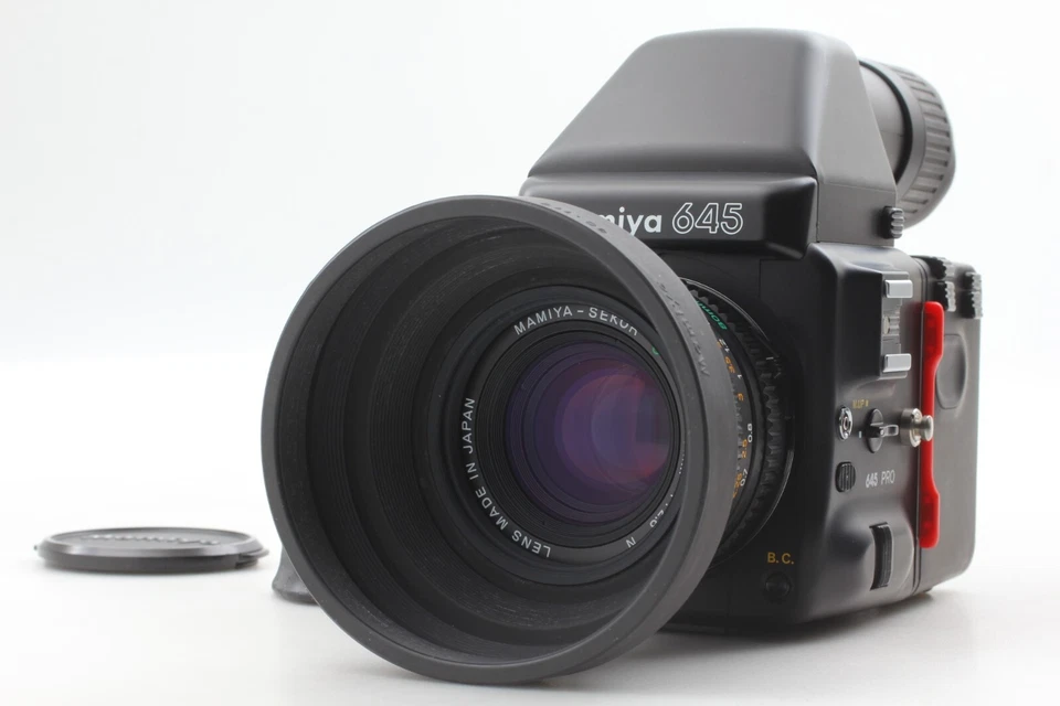Cámara de formato medio Mamiya 645 Pro con capucha [Exc+5] con Sekor C 80 mm 2,8 N JAPÓN Foto 3 de 4