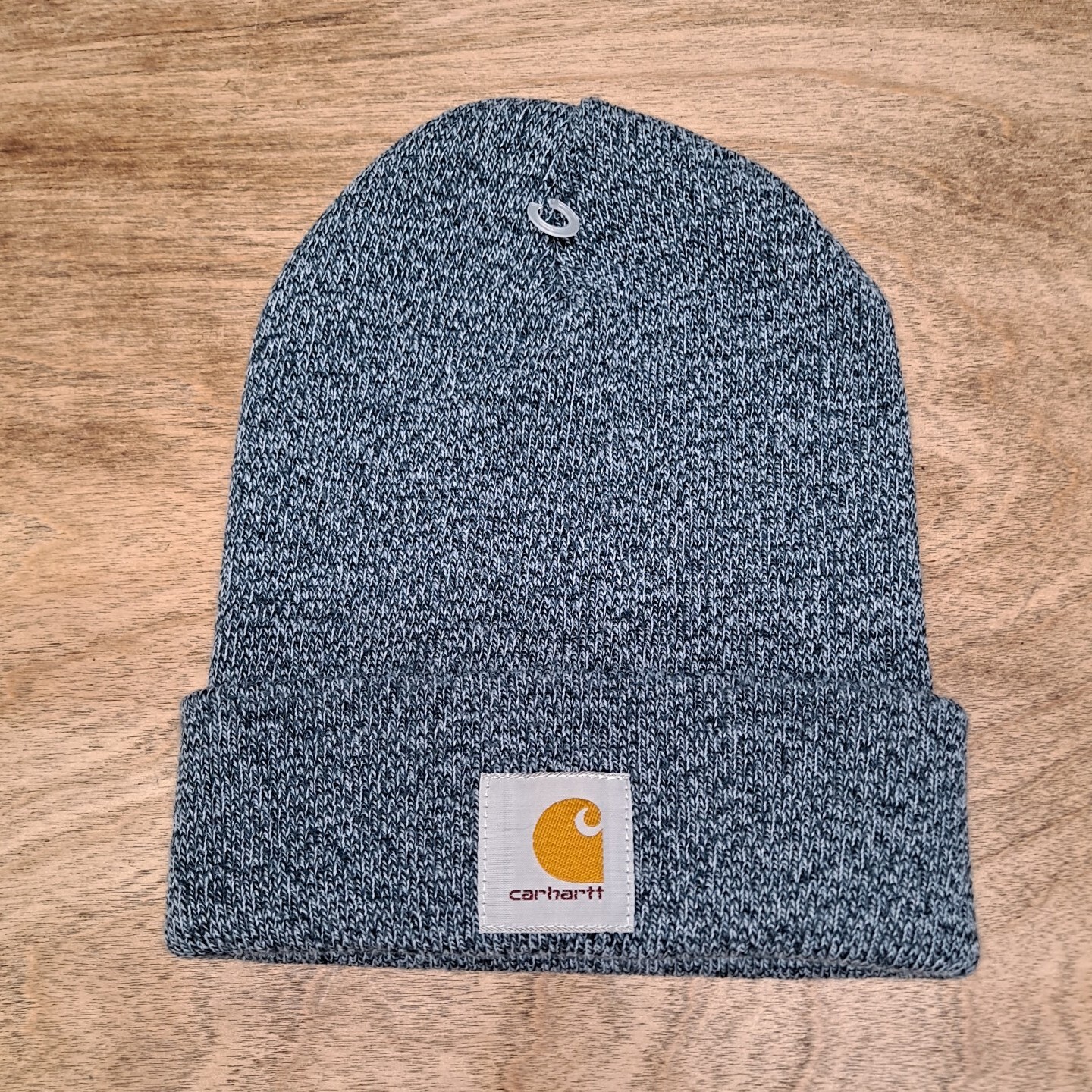Carhartt A18 Navy Heather Acrylic Beanie Hat for Winter Wear