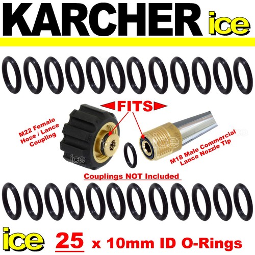 25 x KARCHER REPLACEMENT PRESSURE WASHER HOSE COUPLING LANCE NOZZLE O
