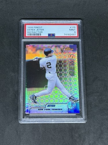1999 Topps Finest Gems Derek Jeter #115 Refractor PSA 9