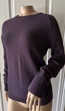 LULULEMON Lotus Merino Wool Sweater Long Sleeve Ribbed Women's Size 6 Purple