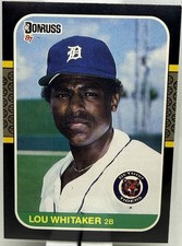 1987 Donruss - Lou Whitaker #107 Detroit Tigers Baseball Card