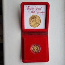 1980 Gold Proof Half Sovereign in Original Box with Certificate