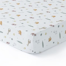 Muslin Crib Sheet 1 PCS Animal Cotton Breathable Toddler Bed Mattress 28x52
