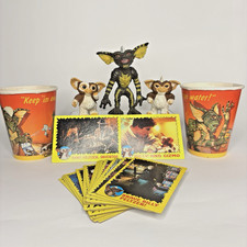Product Image: 1984 LJN Gremlins Figures 3 Pack Gizmo Stripe 2 Hallmark Cups 20 Topps Cards Lot