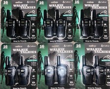 New Cobra CX112 microTALK Walkie Talkies 6 2-Pack Weather Radio 16 Mile Range