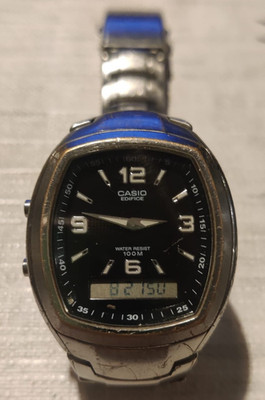 Casio Edifice EFA-107 ana-digi wrist watches for men with new battery