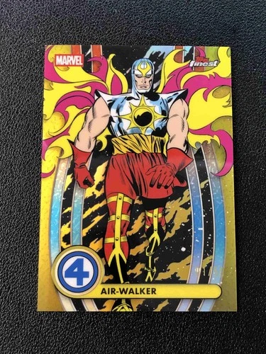 2026 Topps Finest Marvel The Fantastic Four Air-Walker #005 Gold /50