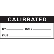 STRANCO INC TCSL2-38481 Calibration Label,ENG,Black/White,PK350 8AYH4