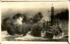 Pistolas de disparo acorazado Vera Cruz Revolución Mexicana USS Chester c1910 RPPC bhn