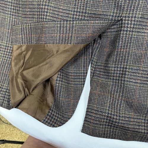 Blazer de lana de colección Chaps By Ralph Lauren para hombre Abrigo deportivo Chaqueta Glen Plaid 52 R - Imagen 11 de 12