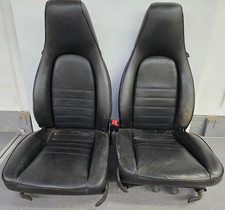 Pair Used Original Recaro Porsche 944 Black Leather Bucket Seats 1986-88 Pair Used Original Recaro Porsche 944 Black Leather Bucket Seats 1986-88