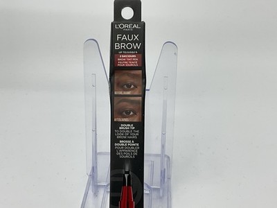 L'Oreal Paris Faux Brow Eyebrow Pen Hair-Like Filling Double-Brush Soft Black