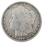 1896-P Morgan Silver Dollar $1 Fine-VF 90% Silver