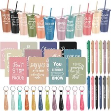 12 Sets / 48 Pcs Inspirational Gifts Bulk for Employee Appreciation, 24 oz Pl...