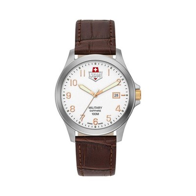 Alpha I White dial, brown leather White Dial Wristwatch JDM-WG001-02