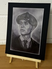 Tommy Shelby Peaky Blinders Inspired original Art 9d 14" x 11" A4 Mounted Print