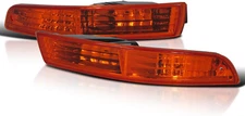 Amber Lens Bumper Lights Compatible w/1994-1997 Acura Integra L+R Pair Assembly