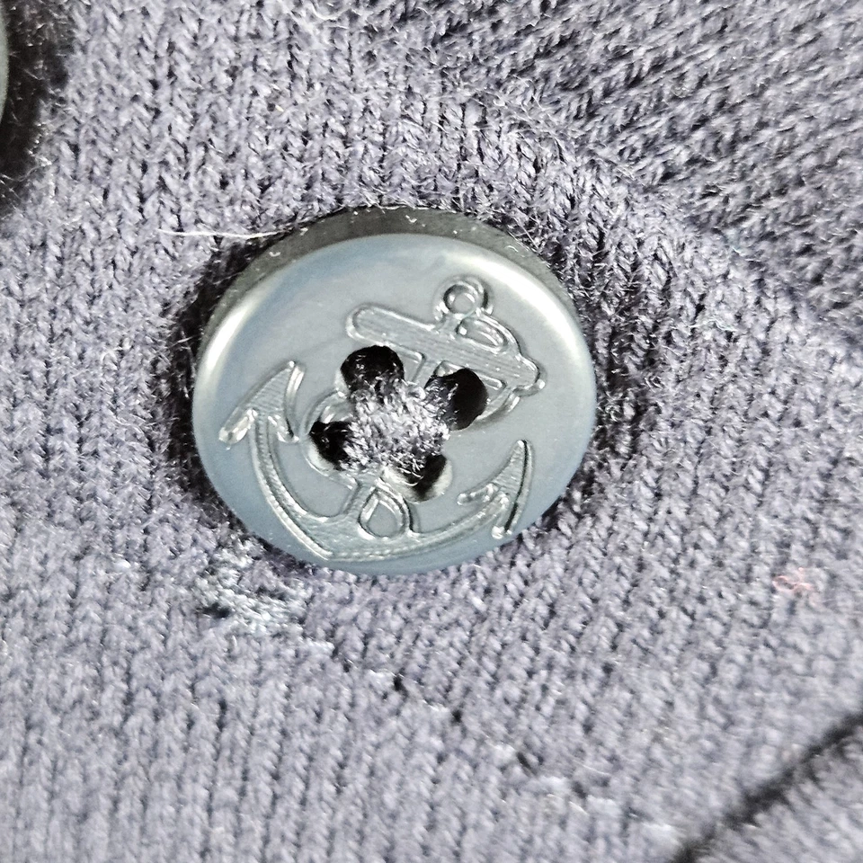 Vestido LL Bean Mujer Mediano Azul Marino Tejido Náutico Costero Vacaciones Viaje Foto 3 de 4