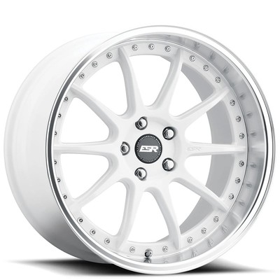19x8.5'' ESR Wheels CS12 Gloss White JDM Style Rims