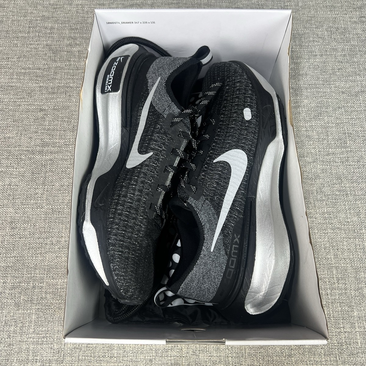 Nike By You ZoomX Invincible Run FK 3 Black New DX5050-001 Men\'s 7 / Womens 8.5 ZoomX Invincible Run Flyknit 3  main image 4