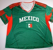 Men's Mexico Flag Graphic Green Soccer Jersey "23"