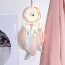 Feather Dreamcatcher Girls Dream Catcher Boho Wind Chimes Bedroom Decor 55cm