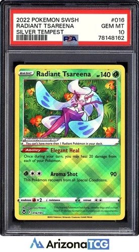 Pokemon 2022 Radiant Tsareena 016/195 Silver Tempest GEM MINT PSA 10