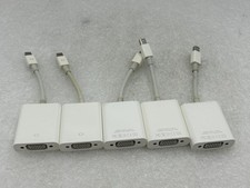 Lot of 5 OEM Original Apple A1307 Mini DisplayPort to VGA Adapter - FREE S/H