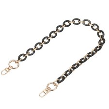 Acrylic Purse Chain, Bag Chain Strap for Handbag Handle 24 Inch  Black