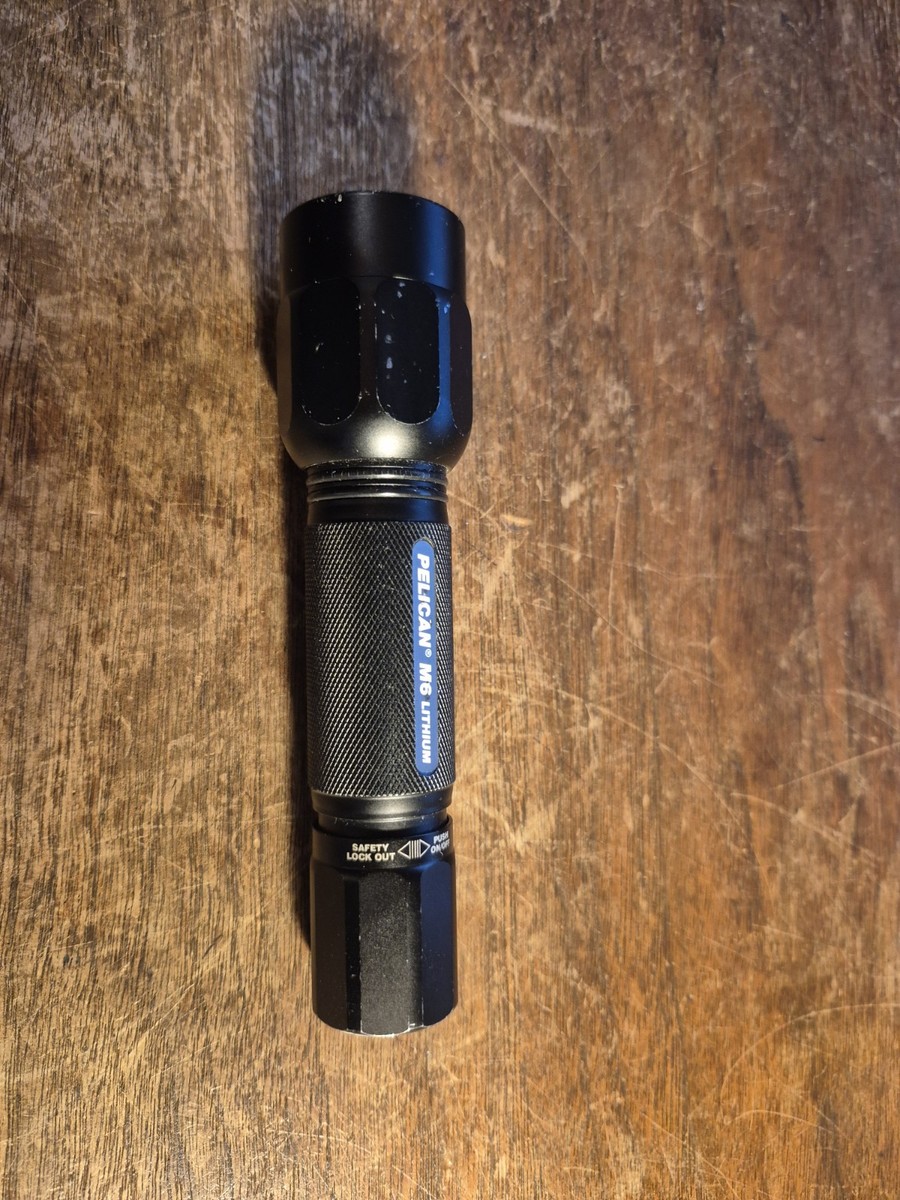 Pelican M6 2320 Lithium Tactical Flashlight Xenon Lamp Push-on
