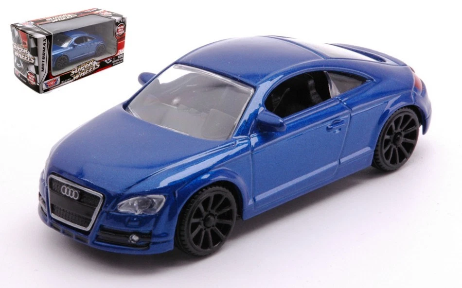 MODELLINO AUTO STATICO DIECAST MOTORMAX AUDI TT 2007 BLU MODELLISMO SCALA 1:43 - Immagine 2 di 4