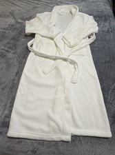 Cozy Plush White Long Robe Size Small NEW