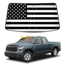 D-Lumina Winshield Sun Shade Usa Flag For 2007-2021 To-Yota Tundra Foldable