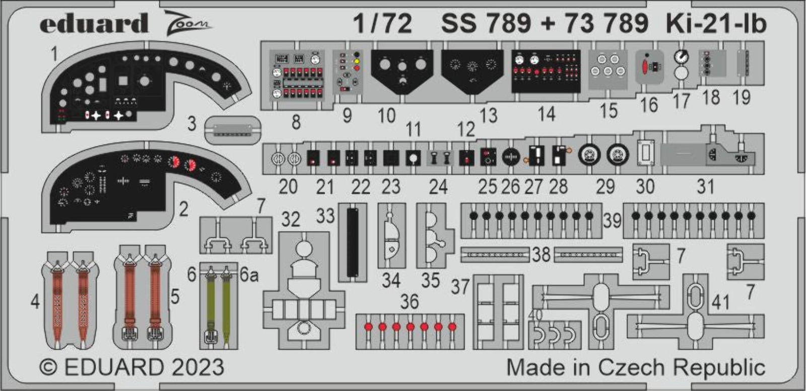 Eduard SS789 1:72 Mitsubishi Ki-21-ib 'Sally' to be used with ICM