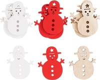 Vbs Streuteile Schneemann 12 StüCk 2.8X3.5 Cm Deko Basteln Weihnachten