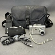 Kodak EasyShare CX7430 4.0MP Digital Camera - Silver Tested Works W Bag & Cord