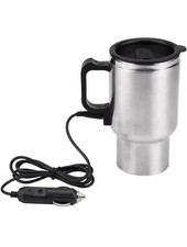 12V Car Heating Cup Kettle Stainless Steel Travel Electric Coffee Cup U5B1 450ml