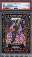 2024 Prizm Draft Picks Pacome Dadiet Tiger Stripe Prizm PSA 9 RC Case Hit